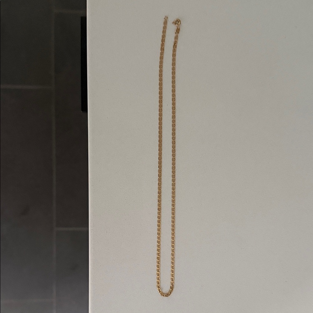 Elegant Gold 14k Mariner Chain Necklace